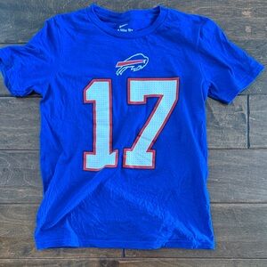 Josh Allen Bills kids Nike Blue Tee size Medium 10/12 -Like New!